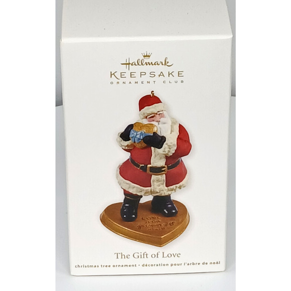 Hallmark Ornament Santa Claus 2011 Gift Of Love Heart Keepsake Collectible - Picture 2 of 12